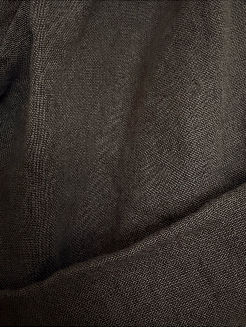 Rough Linen Robe 100% Linen Flax Gray Unisex Large - Picture 9 of 10